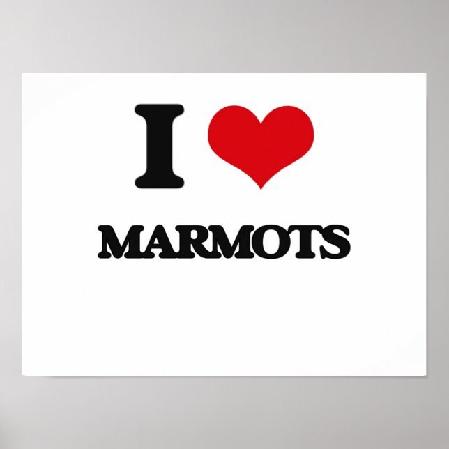 Poster Eu amo Marmots (Frente)