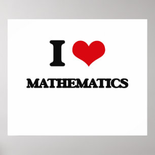 Poster Eu Amo Matemática