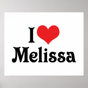 Poster Eu Amo Melissa
