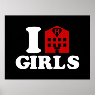 Pôster Eu amo meninas do hotel