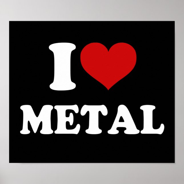 Pôster Eu Amo Metal (Frente)