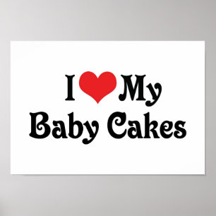 Poster Eu Amo Meu Baby Cakes