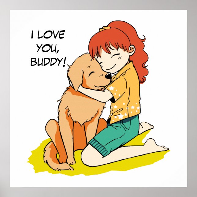 Poster Eu amo meu cachorro (Frente)