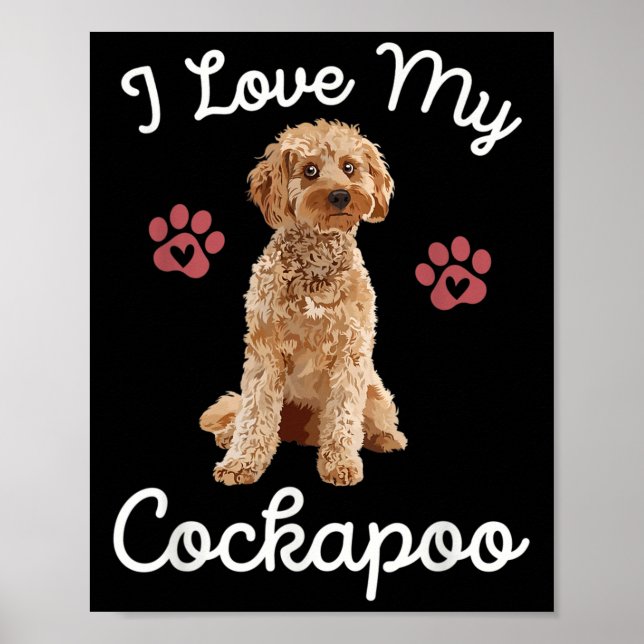 Poster Eu Amo Meu Cachorro Apoo Mãe Engraçada Citação Pet (Frente)