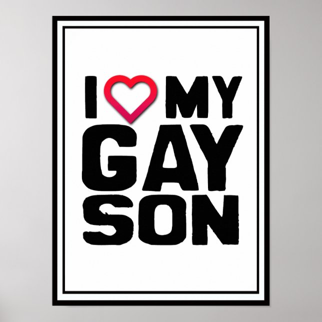 Poster Eu amo meu filho Gay (Frente)