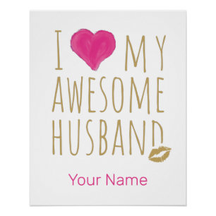 Pôster Eu amo meu incrível marido casando no aniversário