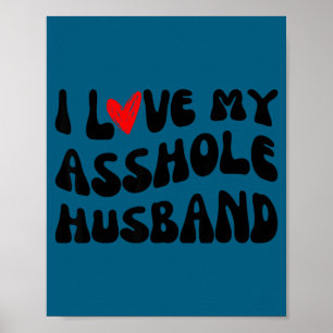 Poster Eu amo meu marido casal correspondente citação sar