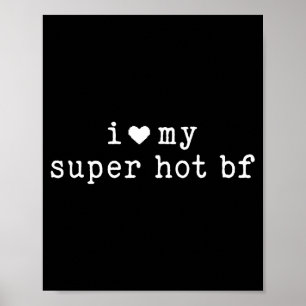 Poster Eu Amo Meu Namorado Super Gostoso Piada Namorada