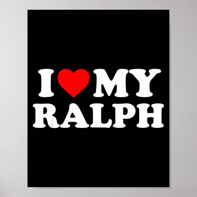 Poster Eu Amo Meu Ralph (Frente)