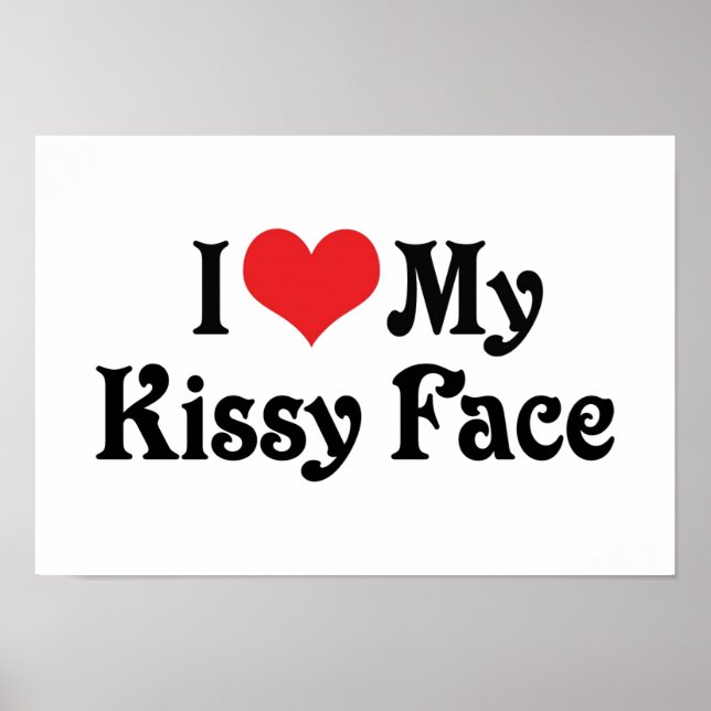Pôster Eu Amo Meu Rosto Beijado (Frente)