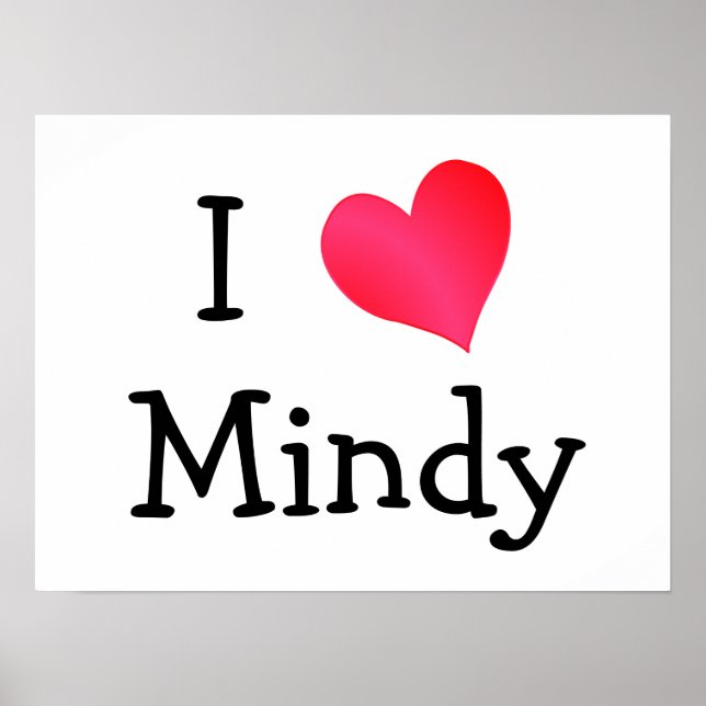 Poster Eu Amo Mindy (Frente)