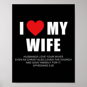 Poster Eu Amo Minha Esposa – Cristãos Ephesians 525 Val