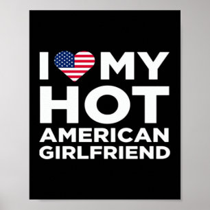 Poster Eu Amo Minha Gostosa Namorada Americana