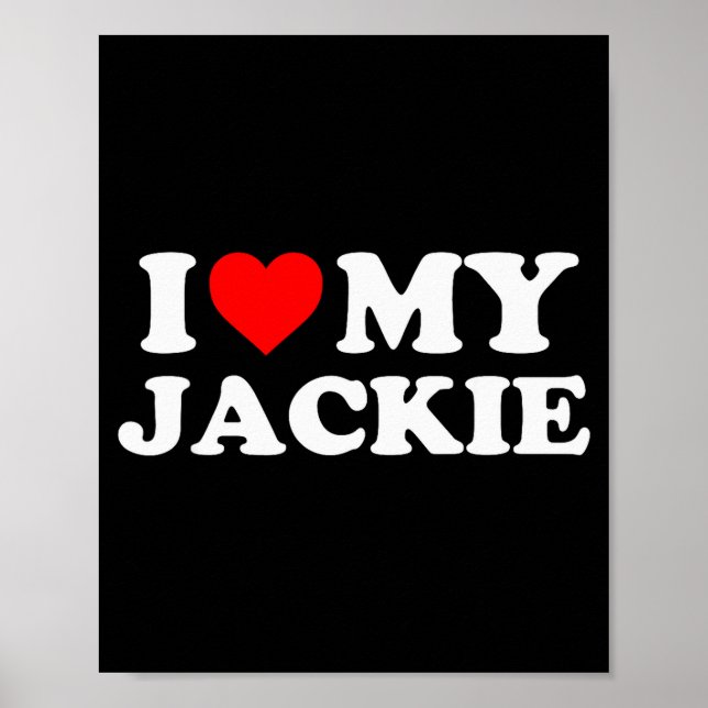 Poster Eu Amo Minha Jackie  (Frente)