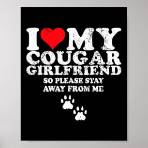 Poster Eu Amo Minha Namorada Cougar Dia dos Namorados Amo