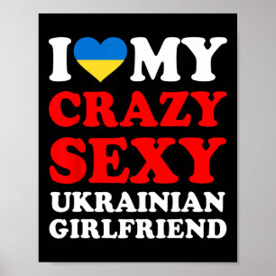 Poster Eu Amo Minha Namorada Ucraniana Louca Y Divertida
