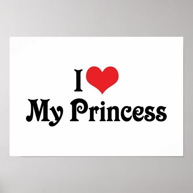 Pôster Eu Amo Minha Princesa (Frente)