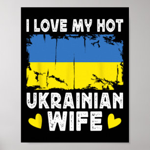 Poster Eu Amo Minha Quente Esposa Ucraniana Cônjuges Band