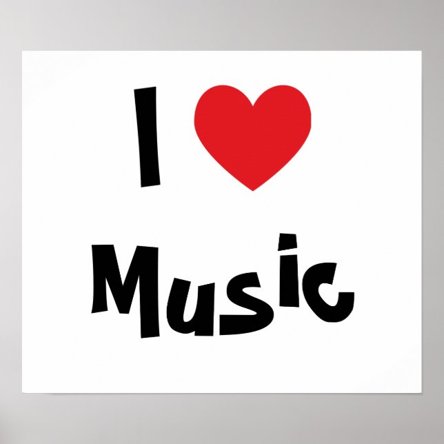 Pôster Eu Amo Música (Frente)