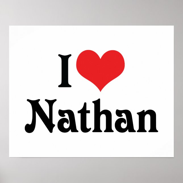 Poster Eu Amo Nathan (Frente)