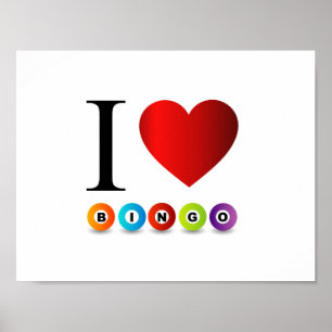 Pôster Eu amo o bingo
