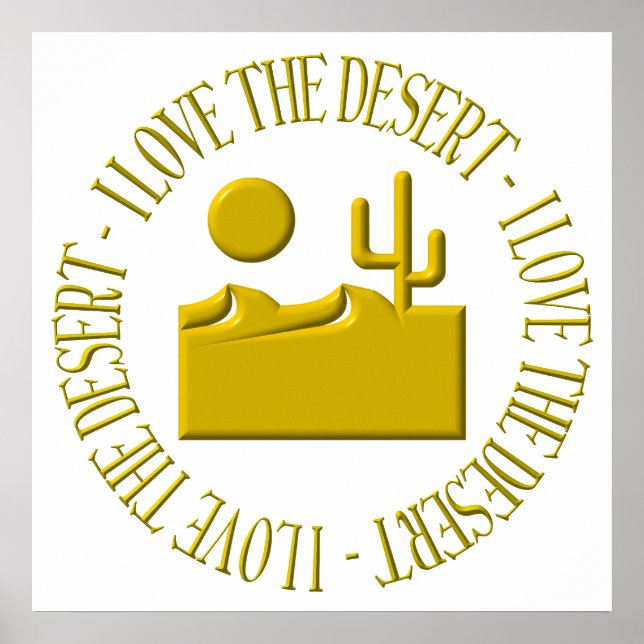 Poster Eu amo o deserto (Frente)