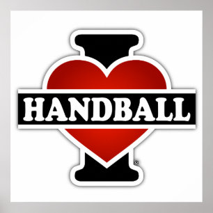 Pôster Eu amo o handball