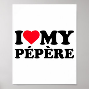 Poster Eu Amo o Meu Coração do Pepere Avô Família