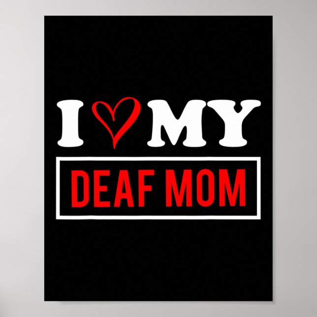 Poster Eu Amo O Meu Dia de as mães MORTO Mãe (Frente)
