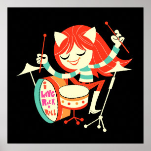 Pôster Eu amo o rock and roll