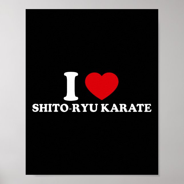 Poster Eu Amo O-ryu Karate (Frente)