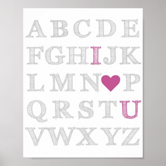 Poster Eu amo o seu ABC (Frente)