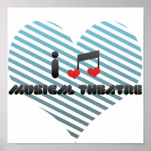 Pôster Eu amo o teatro musical
