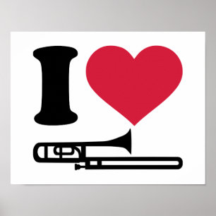 Pôster Eu amo o Trombone