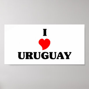 Poster Eu amo o Uruguai