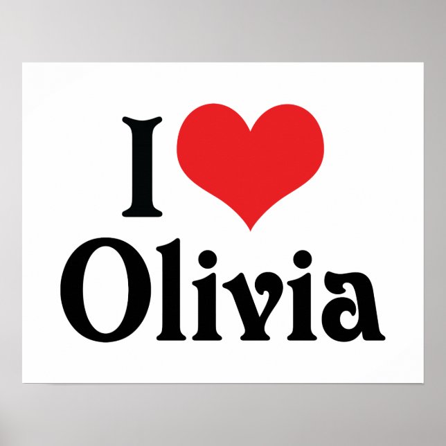 Pôster Eu Amo Olivia (Frente)