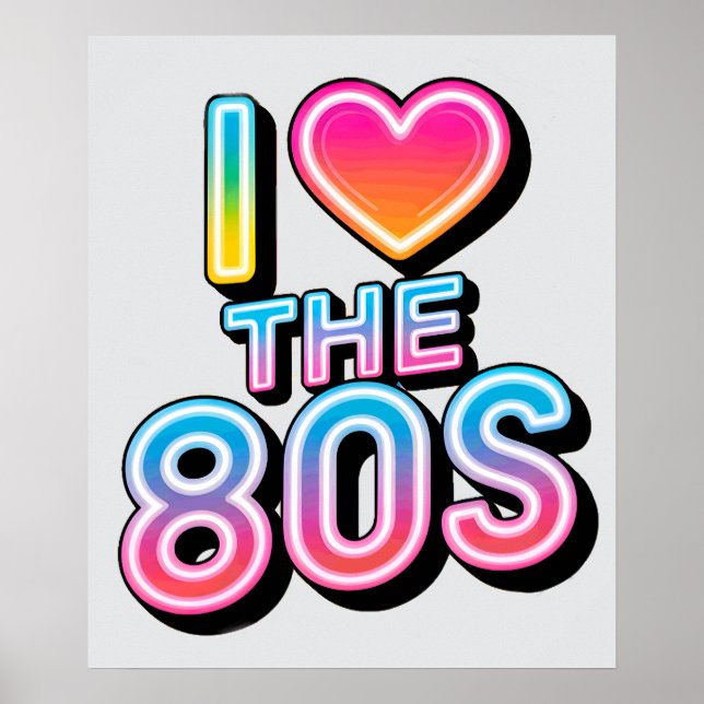 Poster eu amo os anos 80 (Frente)