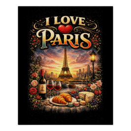 Pôster Eu Amo Paris