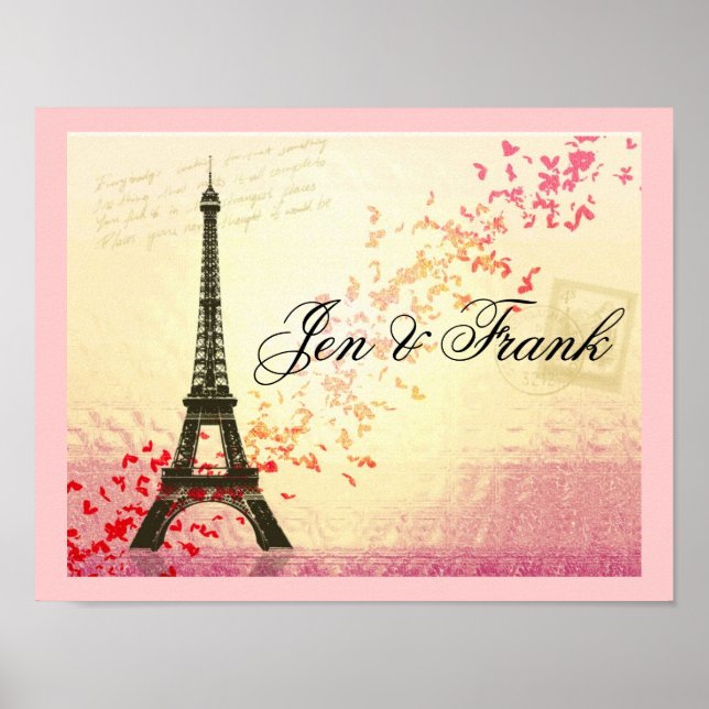 Poster Eu amo Paris em Springtime (Frente)