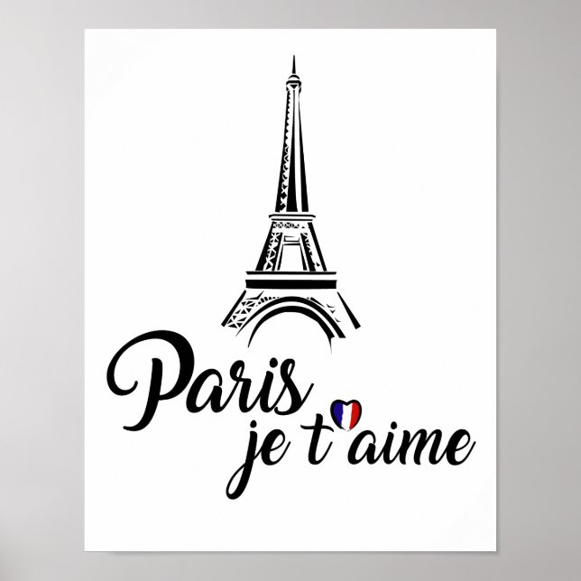 Poster Eu amo Paris Je t'aime (Frente)