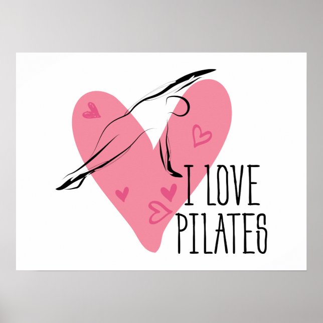 Poster EU AMO PILATAS e Pilates Pose (Frente)