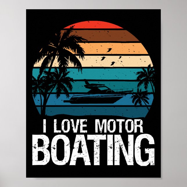 Poster Eu amo pilotar lancha (Frente)