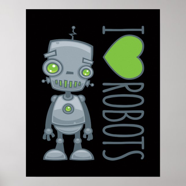 Poster Eu amo robôs (Frente)