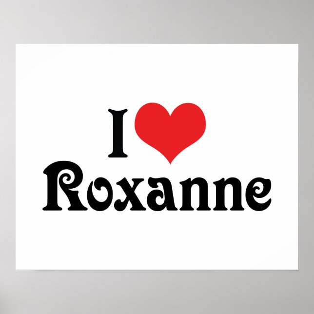 Poster Eu Amo Roxanne (Frente)