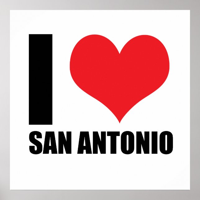 Poster Eu amo San Antonio (Frente)