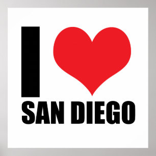 Poster Eu amo San Diego