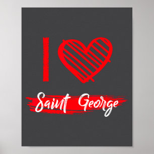 Poster Eu Amo São Jorge Eu Adoro São Jorge