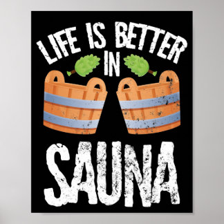 Poster Eu amo saunas