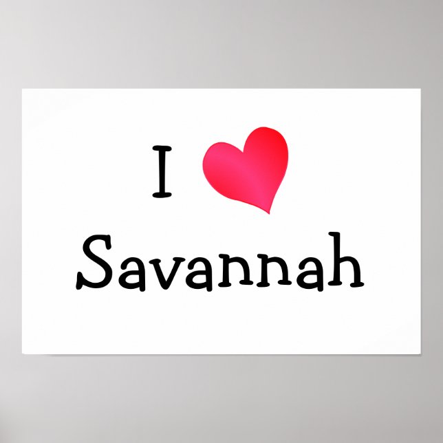Pôster Eu Amo Savannah (Frente)