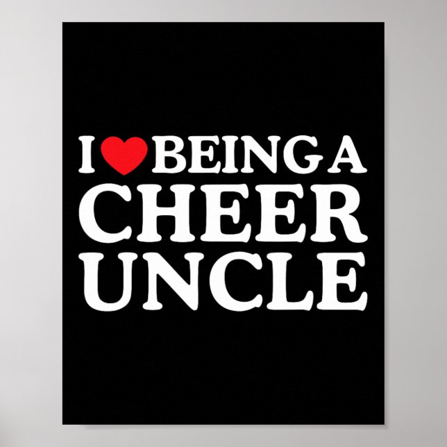Poster Eu Amo Ser Um Tio de Cheerleading Correspondência  (Frente)